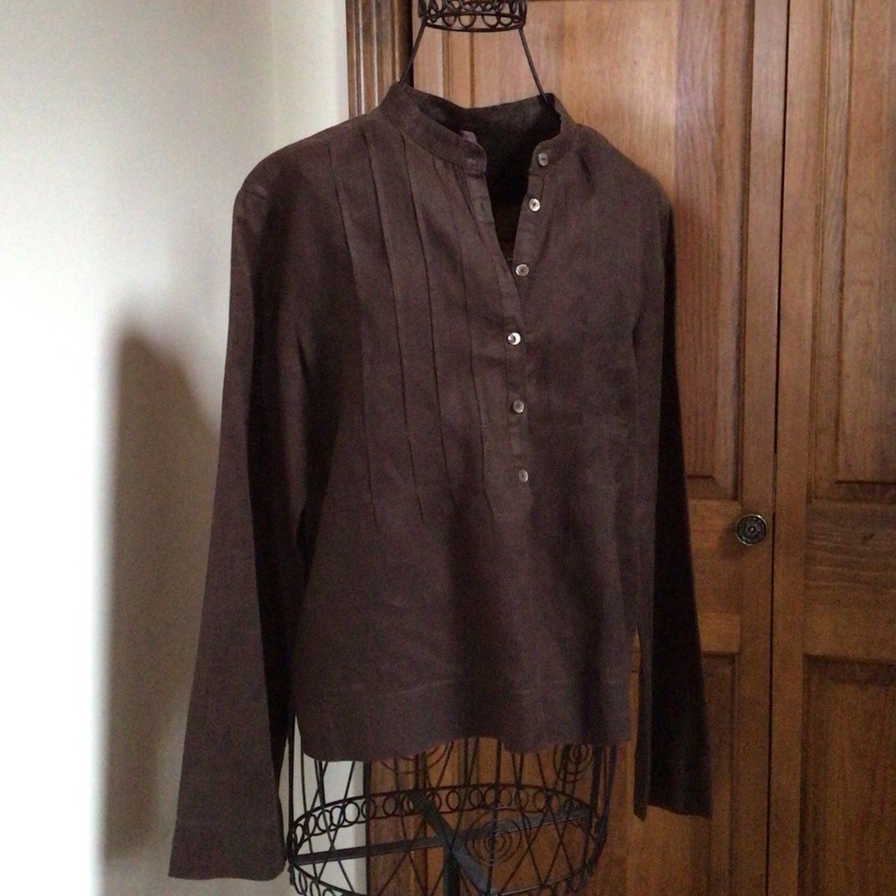 Wrap London, linen blouse, UK 10/US6
